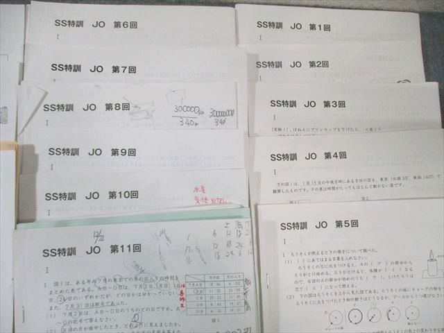 SAPIX サピックス 女子学院コース SS特訓 理科 通年セット 【全14回分