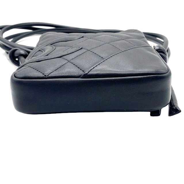 CHANEL シャネル カンボンライン スモールポシェット ブラック