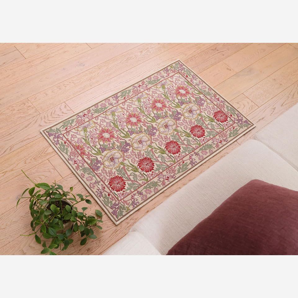 川島織物セルコン Morris Design studio モリスデザインスタジオ マット ピンクアンドローズ ピンク 46×79cm FH1718A ベルギー製