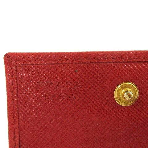 美品PRADAプラダ三角ロゴ コインケース サフィアーノレザー付属品完備 PRADA プラダ 三角ロゴプレート サフィアーノ コインケース