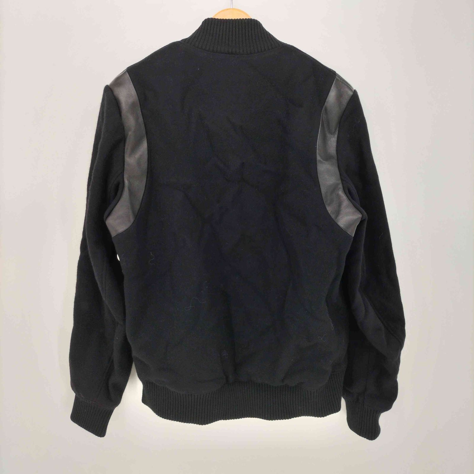 テッドベーカー TED BAKER ラムレザー切替 ウール スタジアム