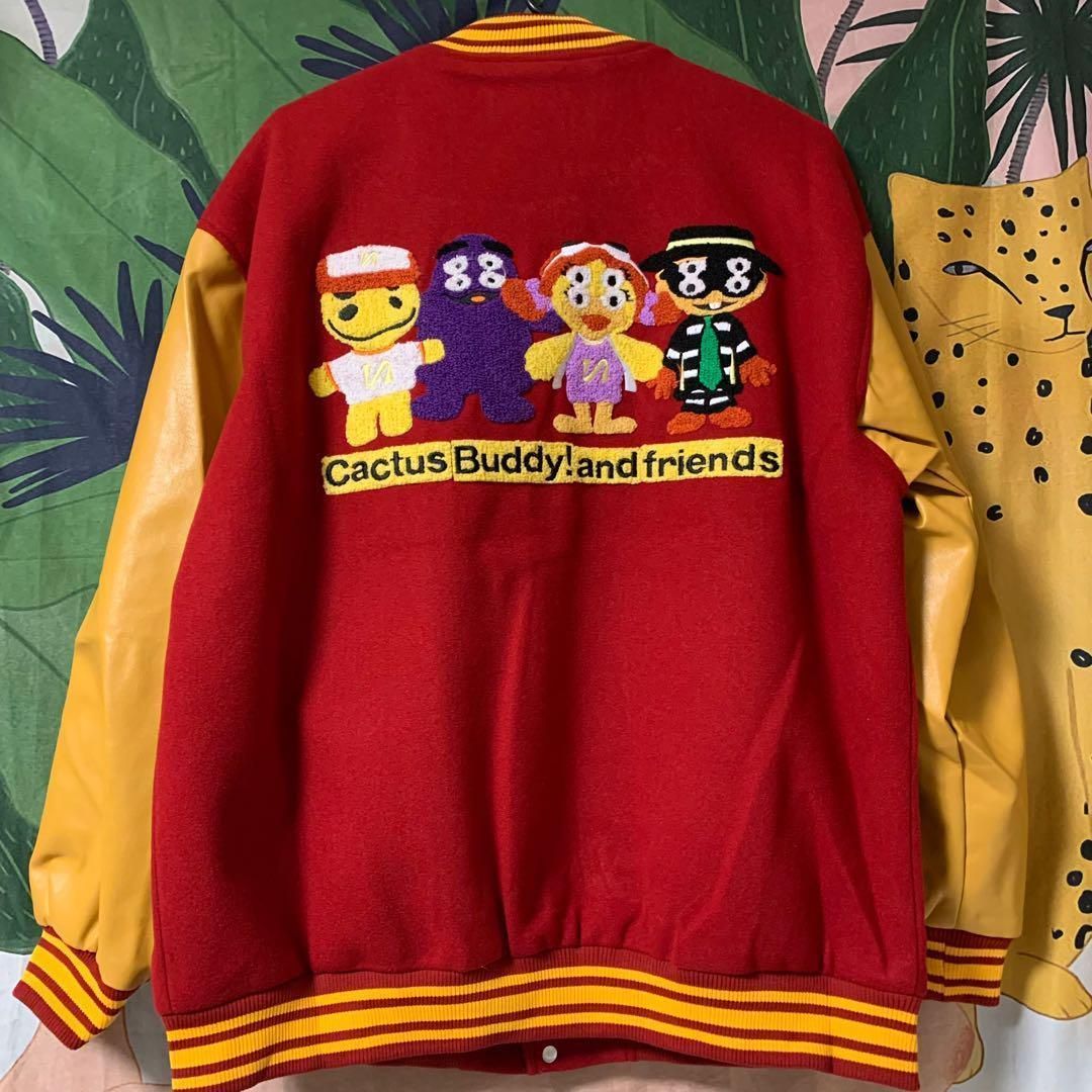 マック スタジャン ブルゾン DOPE 個性的 レッド 赤 ジャケット - メルカリ 