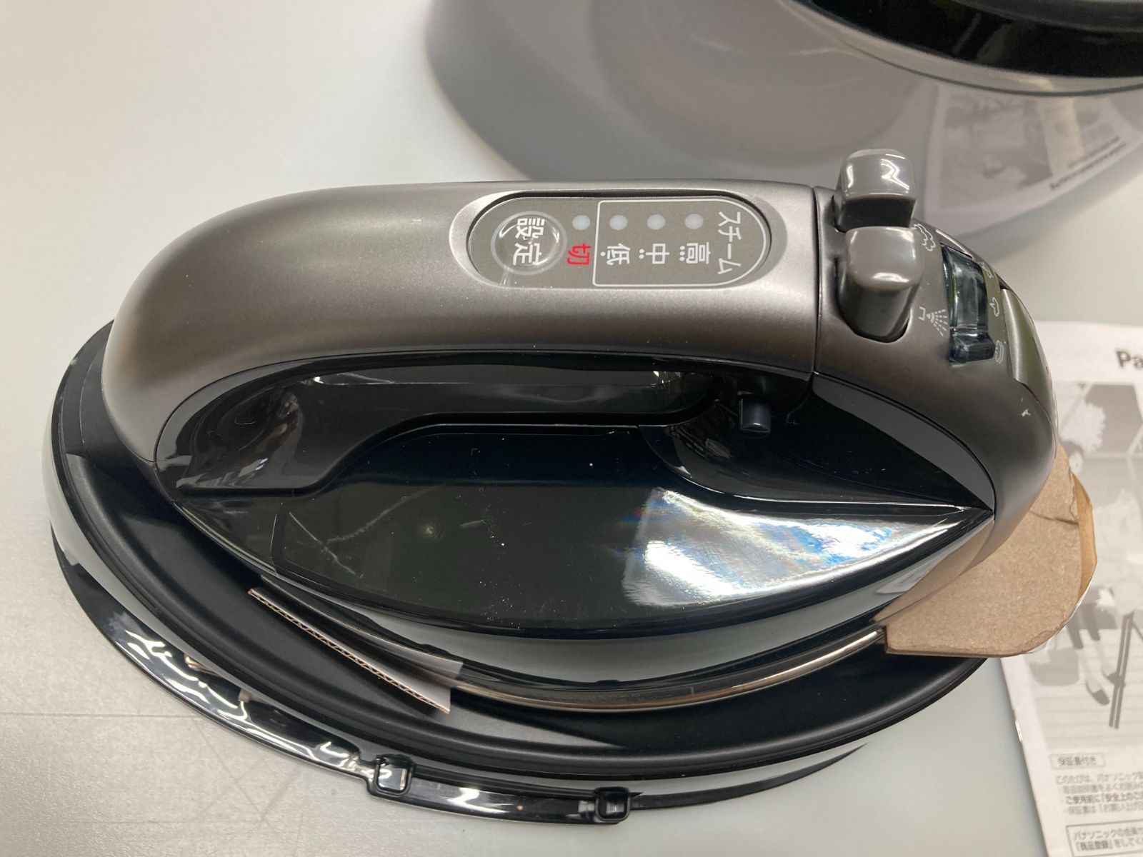 パナソニック コードレススチームWヘッドアイロン ダークグレー NI-WL707-H パナソニック コードレススチームWヘッドアイロン ダークグレー NI