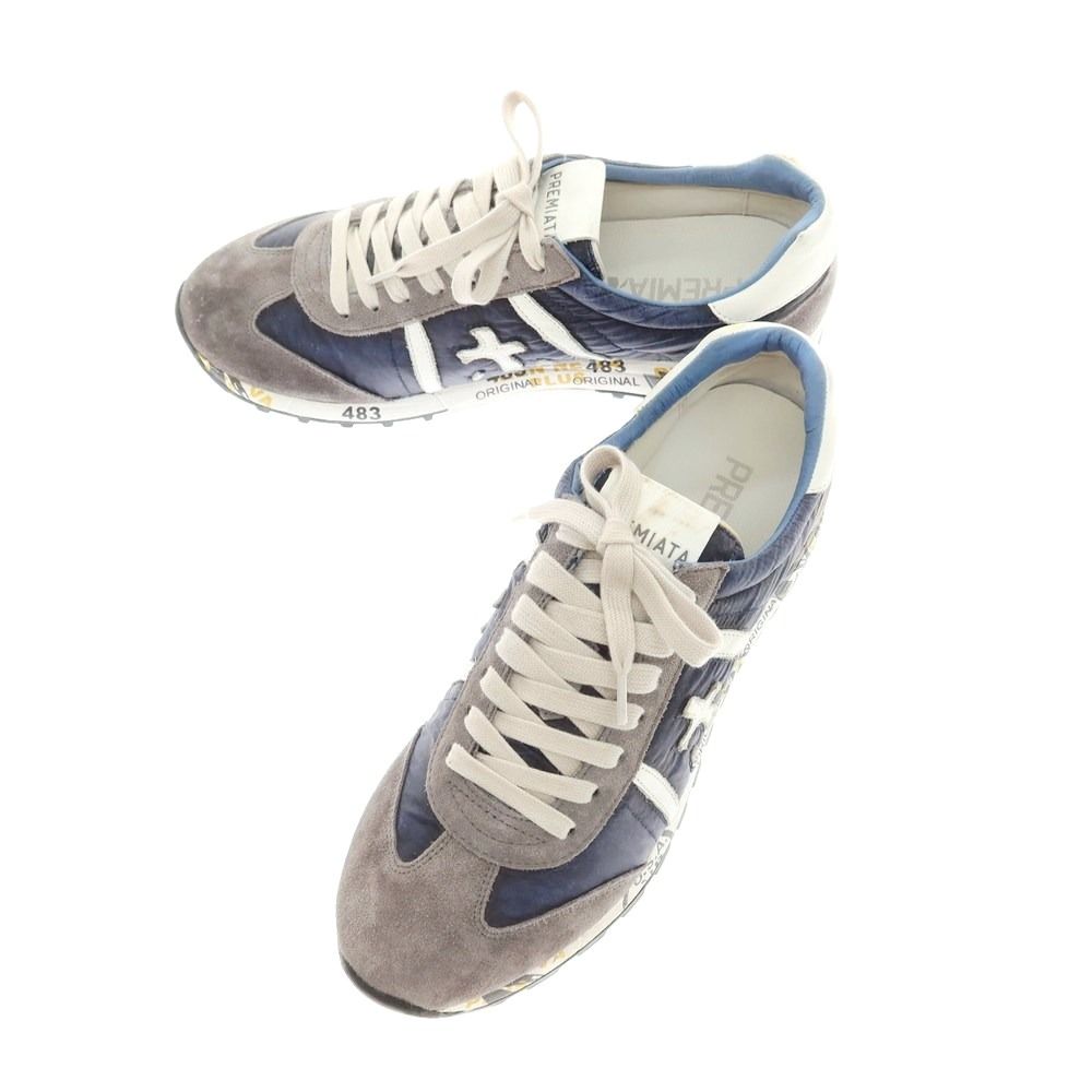 【中古】プレミアータ Premiata Lucy スニーカー ネイビーxグレー【サイズ39】【メンズ】