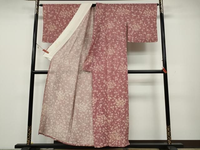 平和屋着物＊夏物 小紋 絽 枝木の実 正絹 逸品 CAAW3150ut