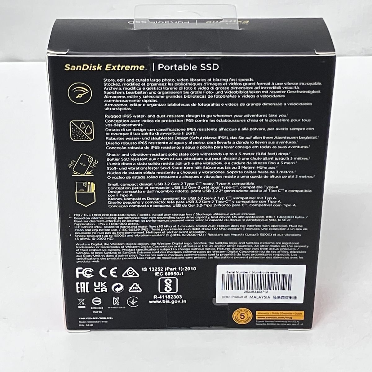 SanDisk SDSSDE61-4T00-G25 Extreme Portable SSD PC Z10454596