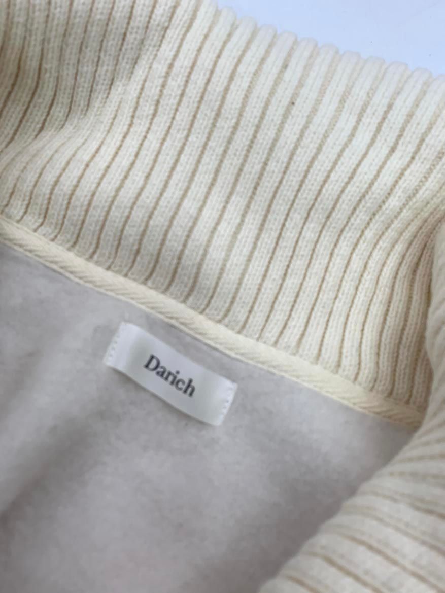 Darich ダーリッチ 裏起毛 スウェット ニット 切り替え ジップ