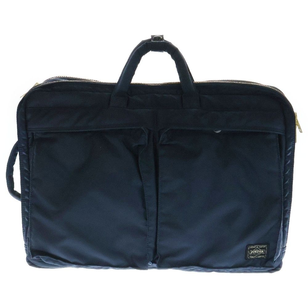 PORTER ポーター PX TANKER タンカー2WAY SHORT HELMET BAG ショートヘルメット ビジネス ブリーフバッグ ネイビー