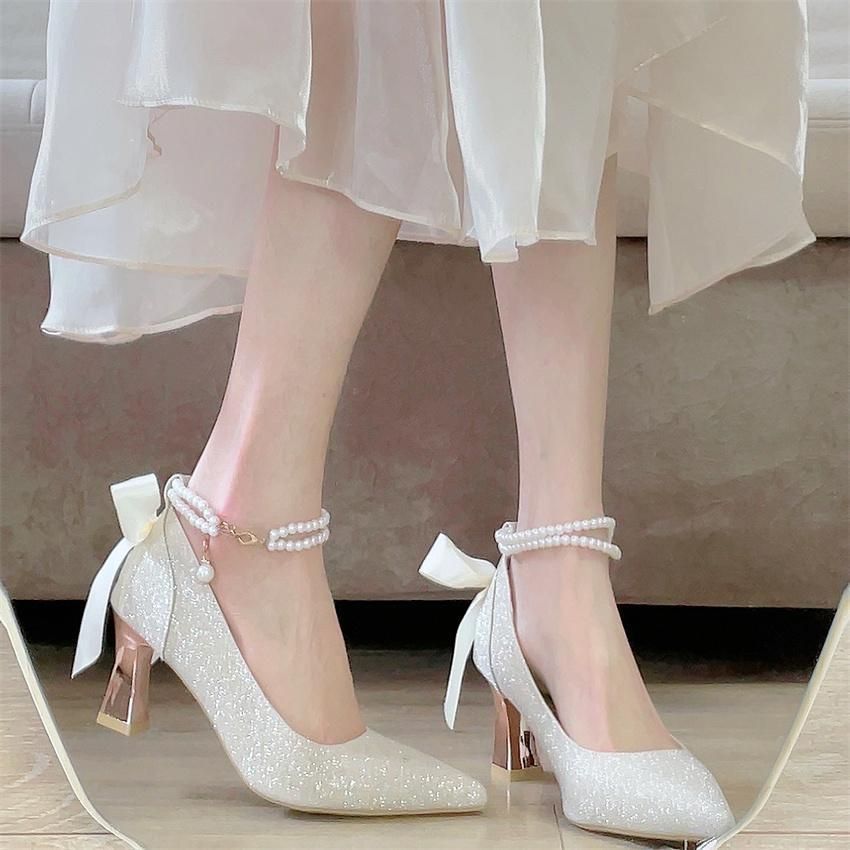 パールハイヒールパンプスパーティーシューズ 楽天市場】パーティーシューズ レディース靴 パンプス