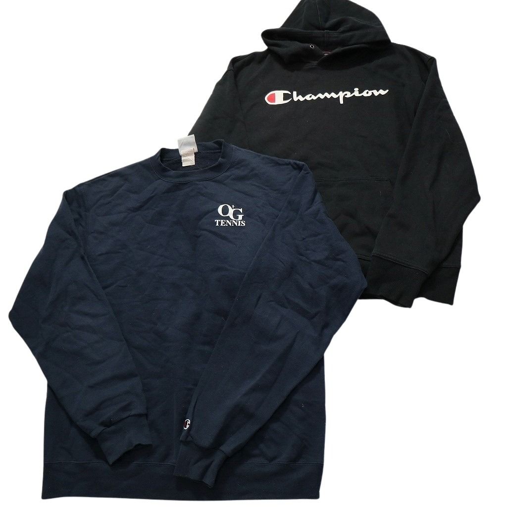 人気商品！ 古着卸 まとめ売り チャンピオン Champion スウェット 8枚セット メンズ L カレッジ風 ハーバード フーディー 古着 NC1000