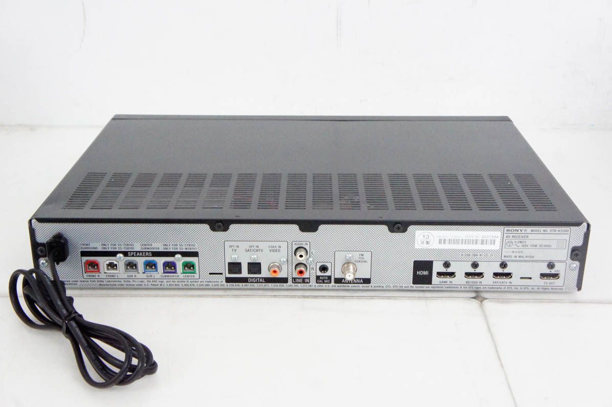 良品　SONY HT-SS380 ホームシアターセット HT-SS380 | サウンドバー／ホームシアターシステム | ソニー