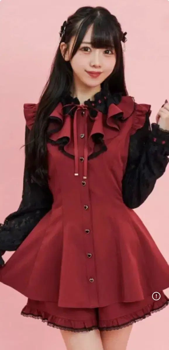 Secret Honey シークレットハニー フリル セットアップ バーガンディー ワイン 赤 地雷系 量産型 量産型 地雷系 LIZ LISA リズリサ