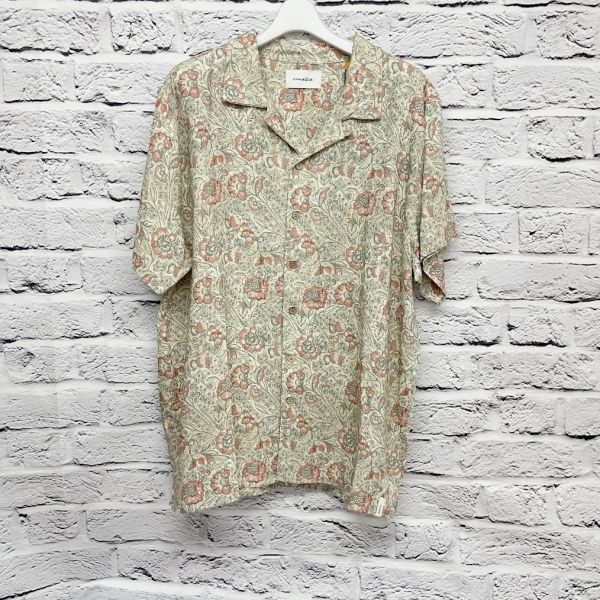 【新品】TCSS SS2321 Pensee S/S Shirt 2660 Sand XLサイズ メンズ 半袖シャツ 柄 アロハ