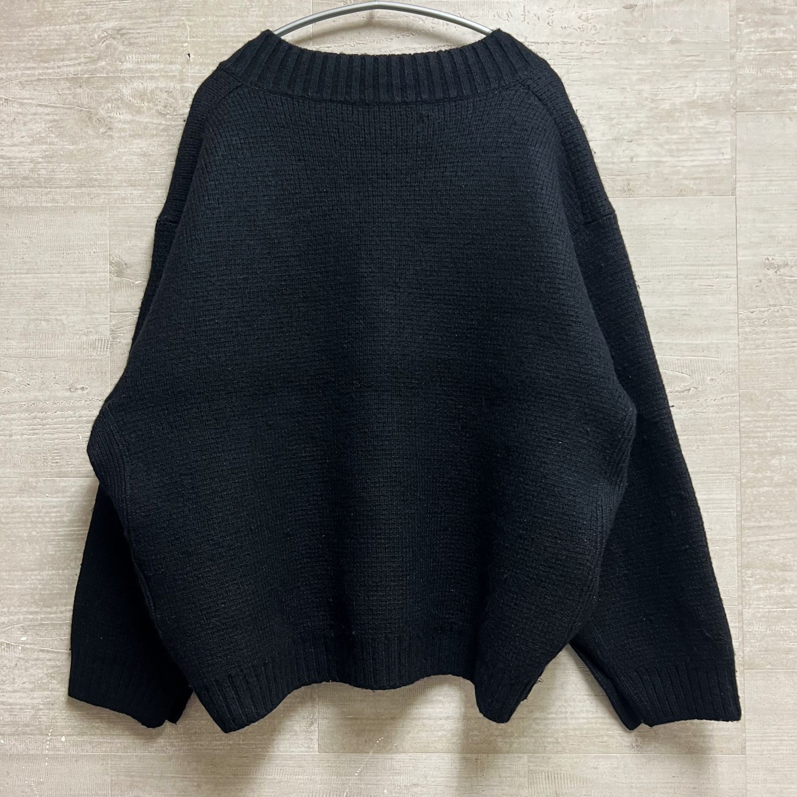 YOKE ヨーク 19AW 5G MILANO RIB V-NECK KNIT Vネックニット ブラック  