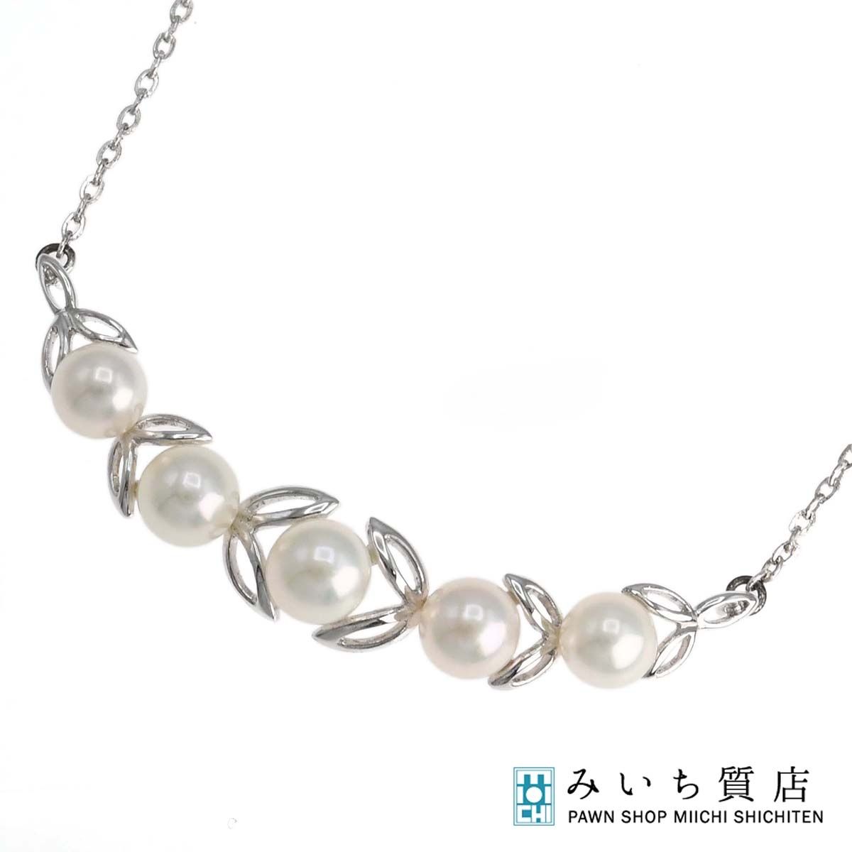 MIKIMOTO ミキモト ネックレス パール SIL シルバー 4.2g レディース 