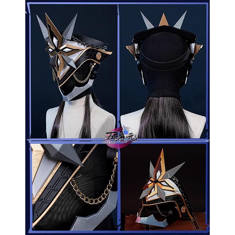 ハロウィン 江南猫次 原神 コスプレ 隊長 カピターノ ファデュイ マスク 仮面 BJ0930ML03 ハロウィン