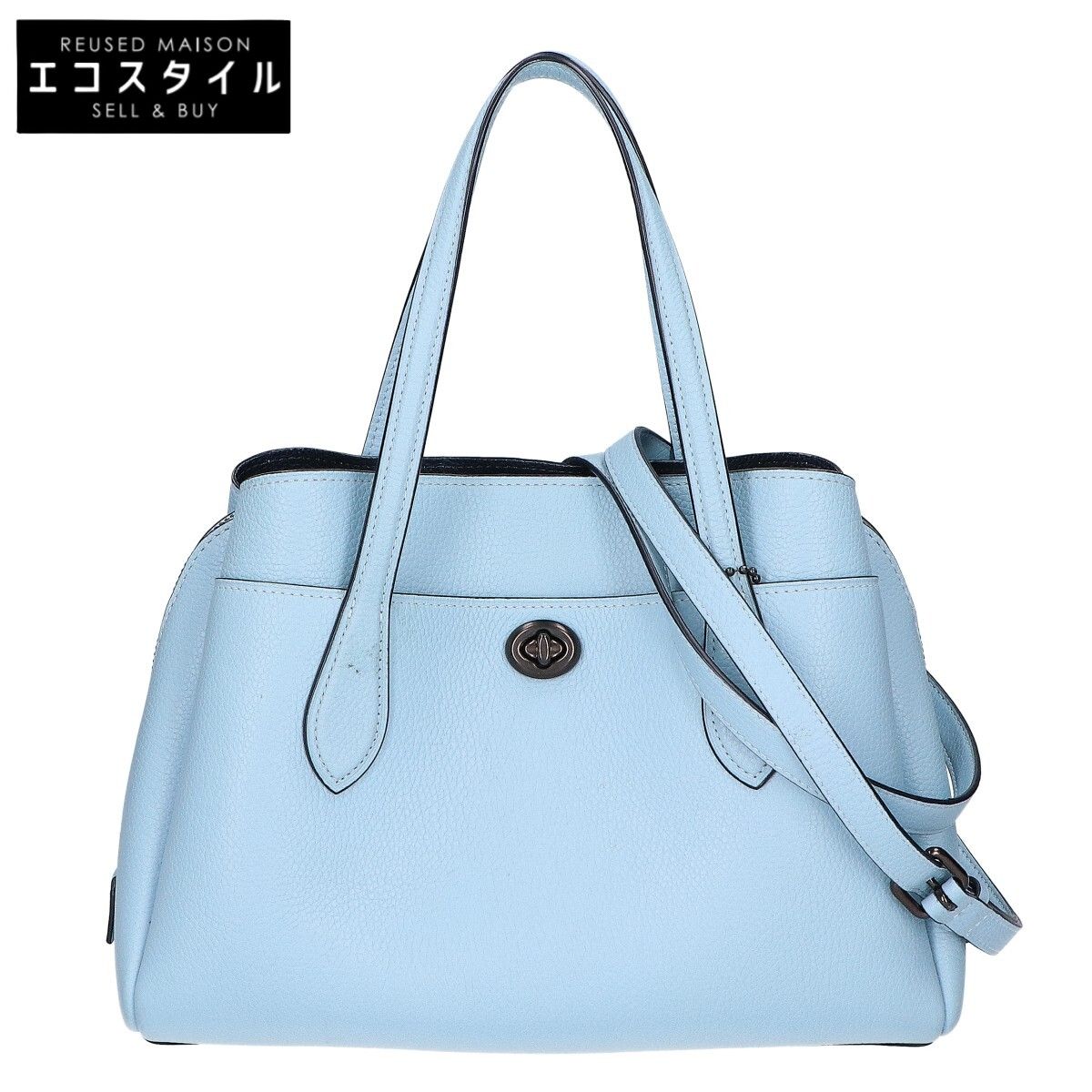 COACH コーチ 91740 ブルー ローラ キャリーオール 30 - メルカリ