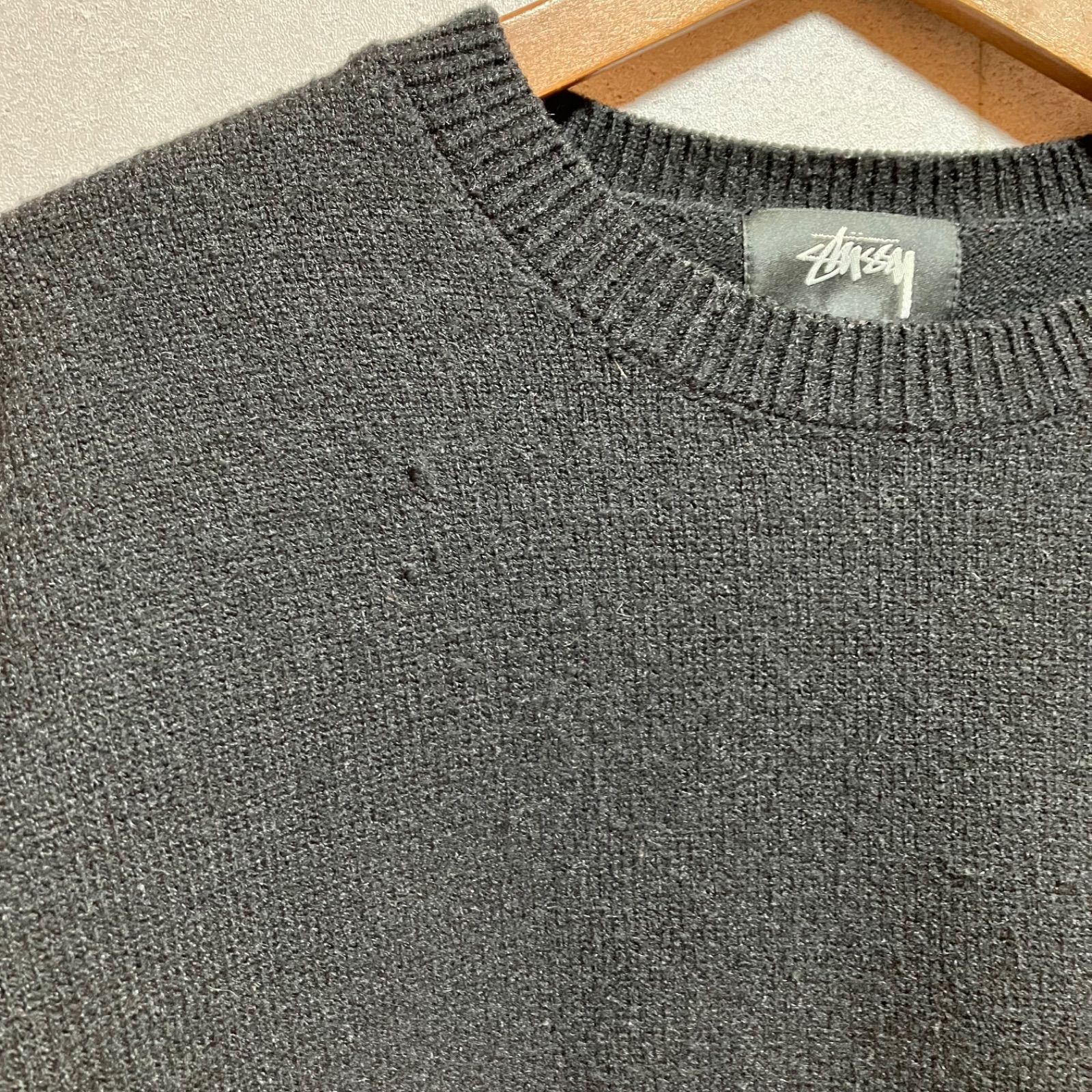 STUSSY ステューシー Gothic Sweater 22AW ゴシック ニット セーター トップス 長袖 L ブラック 黒 メンズ  SG194-14 - メルカリ