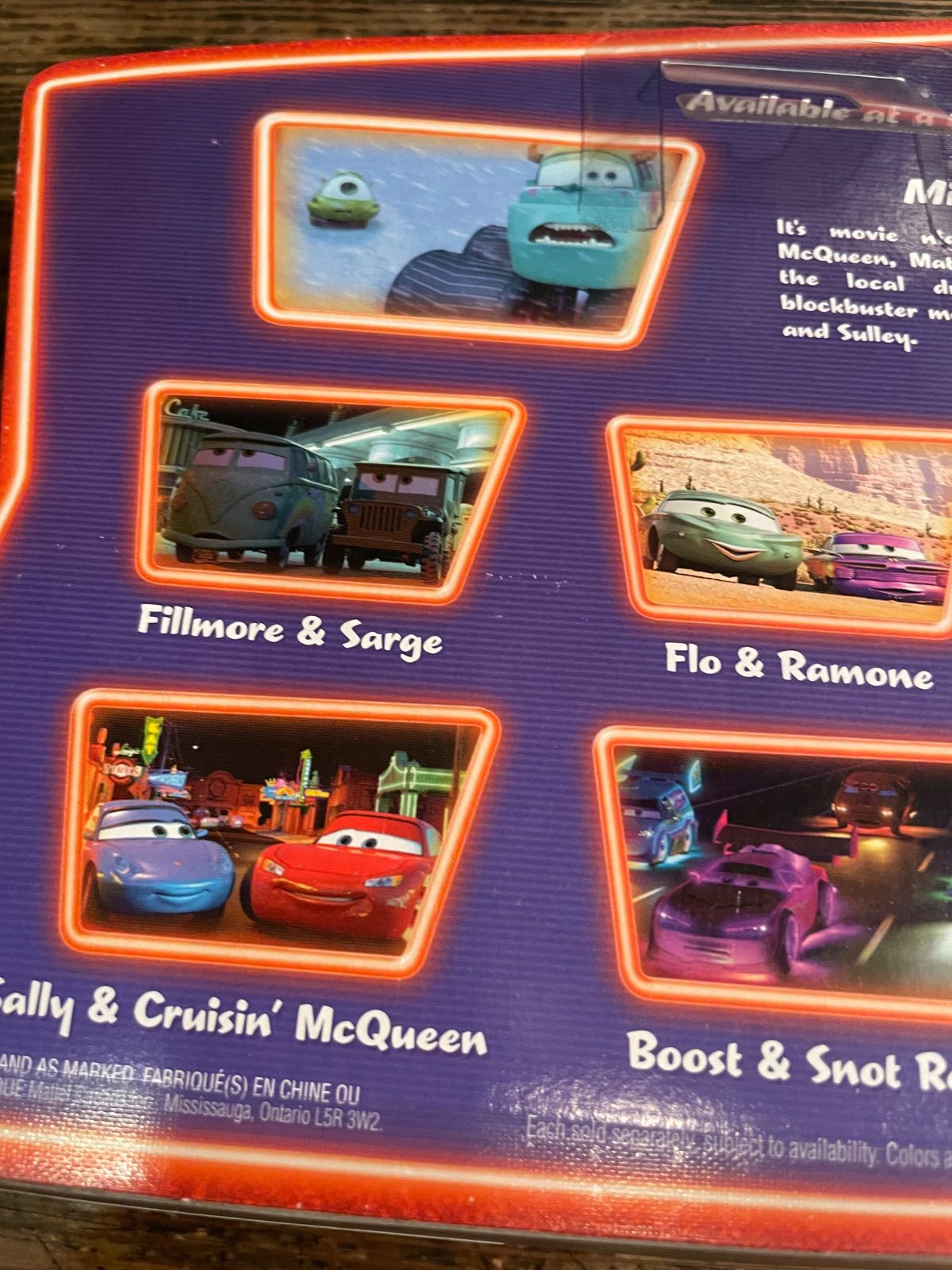 ​【国内正規品・未開封】カーズ マテル ムービーモーメンツ マイク サリー SC カーズ モンスターズインク サリー&マイク ムービーモーメント マテル