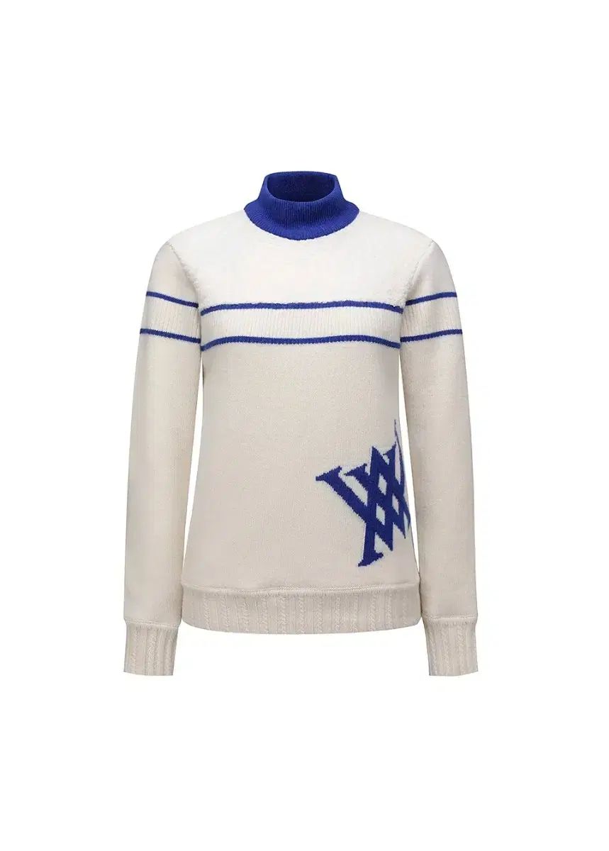 新しいゴルフ ロゴ ニット セーター アイボリー