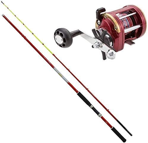商品 船タコ 堤防タコ釣り入門 ロッド＆リールセット タコロッド タコVX２180cm ＆ タコ両軸リール PEライン8号 50ｍ巻 付き 赤