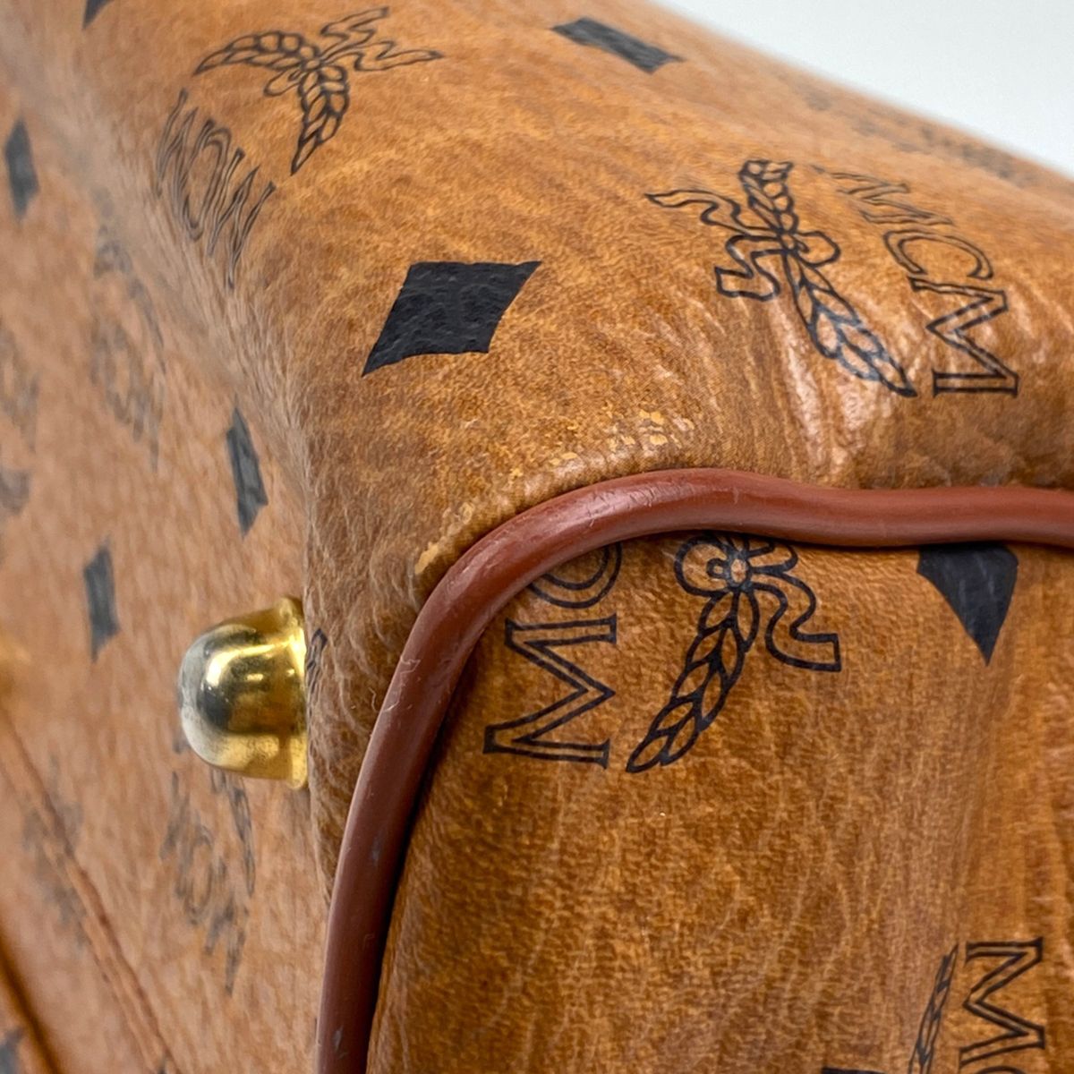 在庫一掃】 エム・シー・エム MCM ロゴグラム ハンドバッグ ミニ