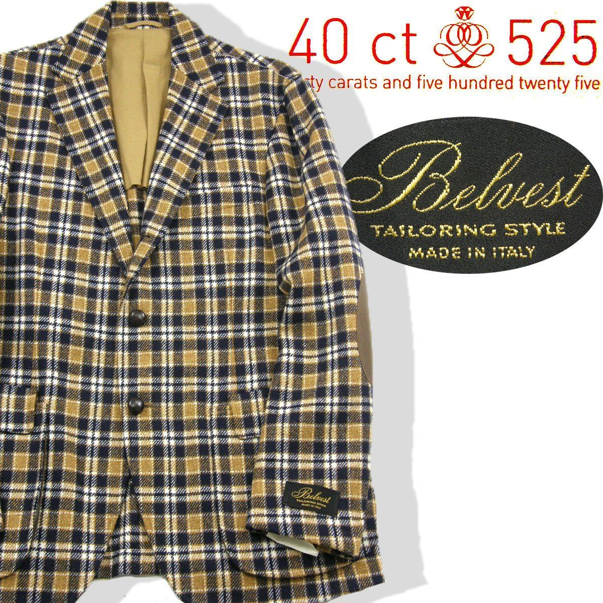 美品 スーツセレクト 3ピース マルゾット生地 フランネル スーツ