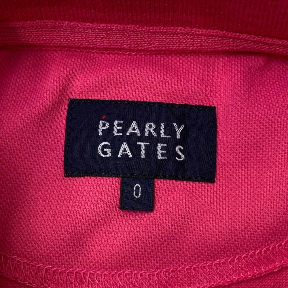 サイズ：0 PEARLY GATES パーリーゲイツ  ノースリーブポロシャツ  ピンク系 [240101427783] ゴルフウェア レディース ストスト サイズ：0 PEARLY GATES パーリーゲイツ ノースリーブポロシャツ