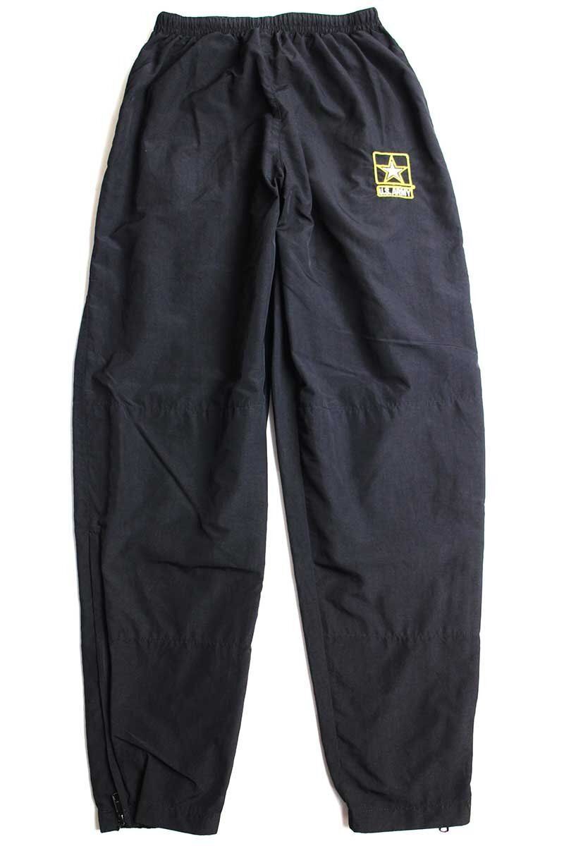 US ARMY/IPFU/トレーニングパンツ/L/ナイロン/ブラック 90年代  米軍実品 IPFU ミリタリー ナイロンパンツ MEDIUM