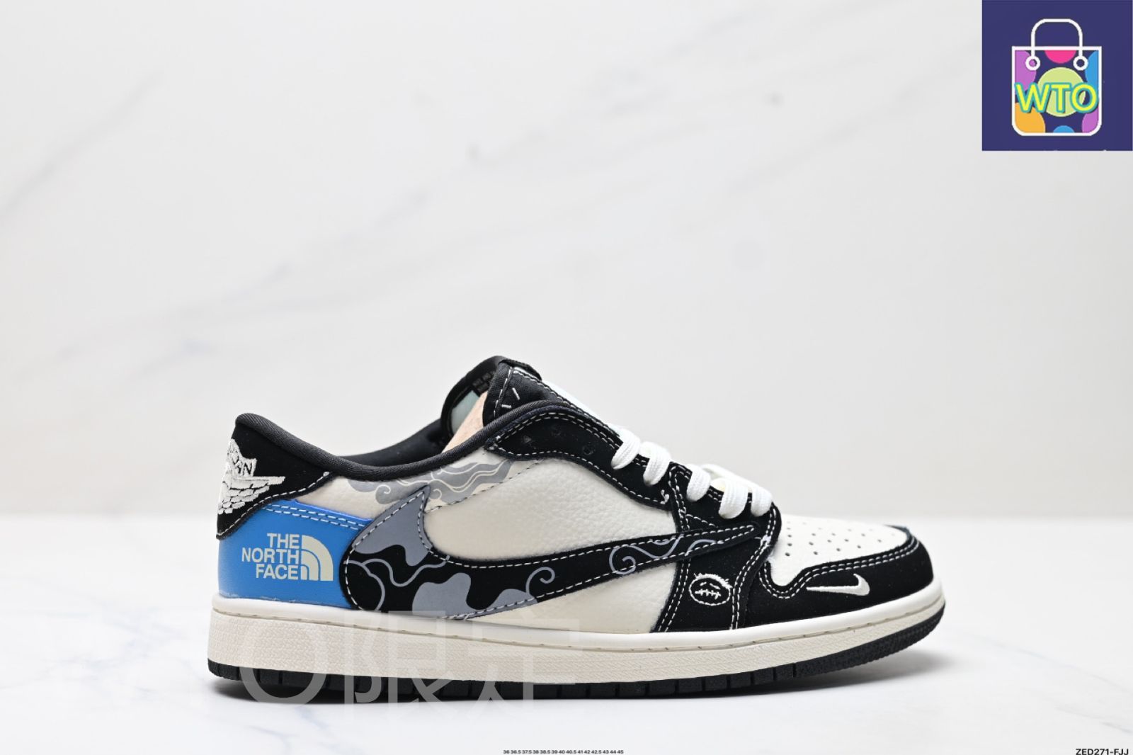 トラヴィススコットリバースモカTravis Scott 27cm Jordan 1 Retro Low OG SP Travis Scott Reverse Mocha Men's