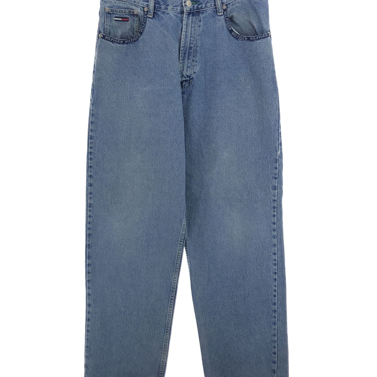 古着 90年代 トミーヒルフィガー TOMMY HILFIGER JEANS ストレートデニムパンツ メンズw35 ヴィンテージ/eaa460312