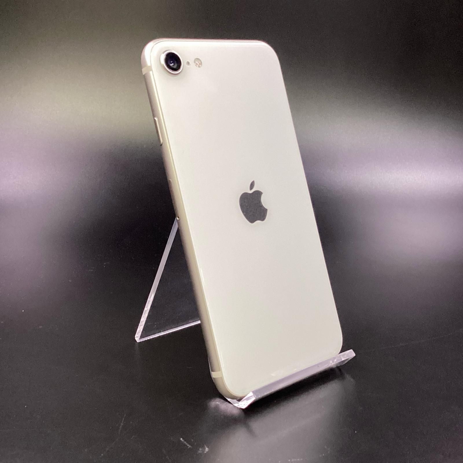 全額返金保証 最速発送 Apple iPhone SE 第3世代 64GB スターライト docomo SIMフリー 白ロム 動作 済 84%