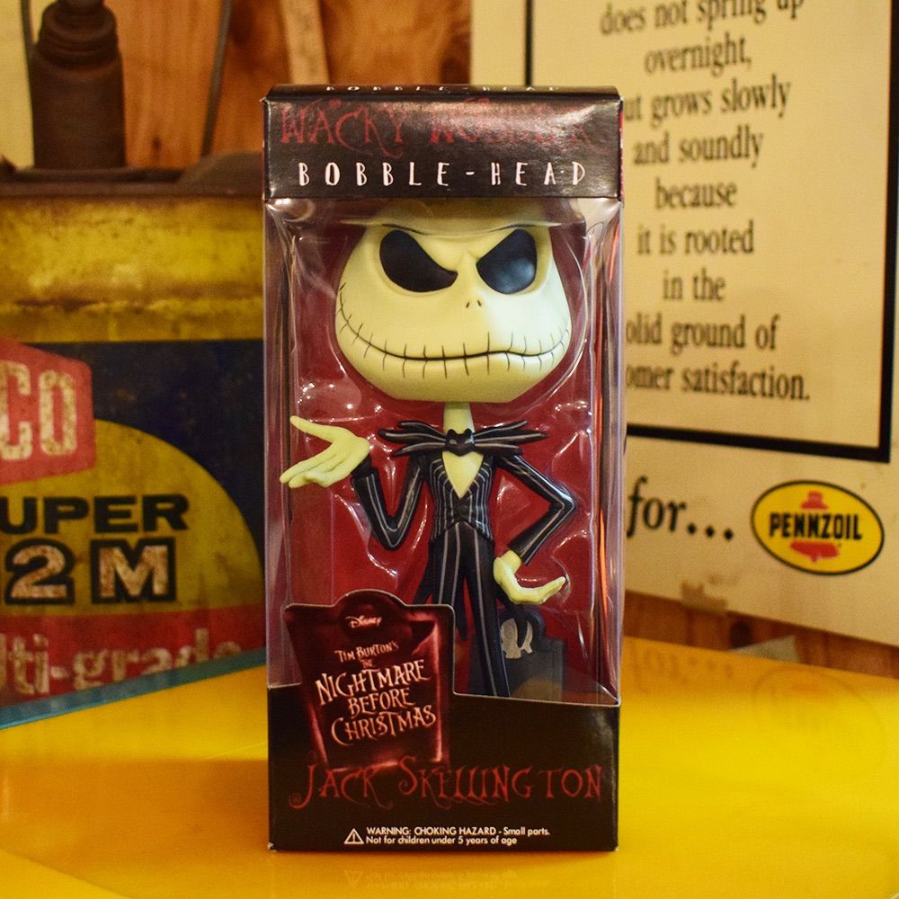 ジャック・スケリントン バブルヘッド フィギュア ナイトメアー・ビフォア・クリスマス アメリカン雑貨 ガレージ The Nightmare Before Christmas Jack Skellington