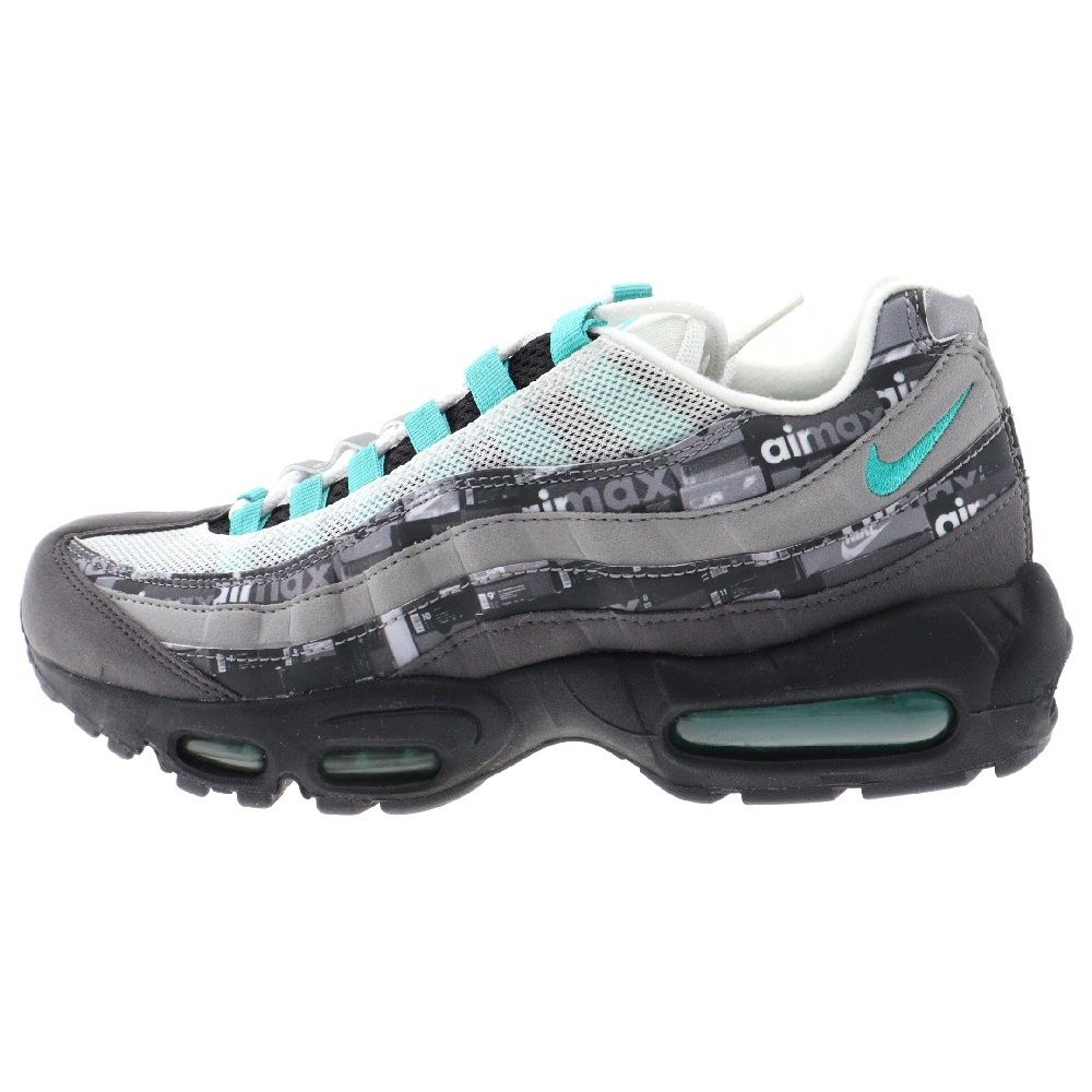 NIKE (ナイキ) ×atmos AIR MAX95 WE LOVE NIKE アトモス エアマックス 95 ウィーラブ ナイキ ローカットスニーカー ジェイド/グレー US8.5/26.5cm AQ0925-001
