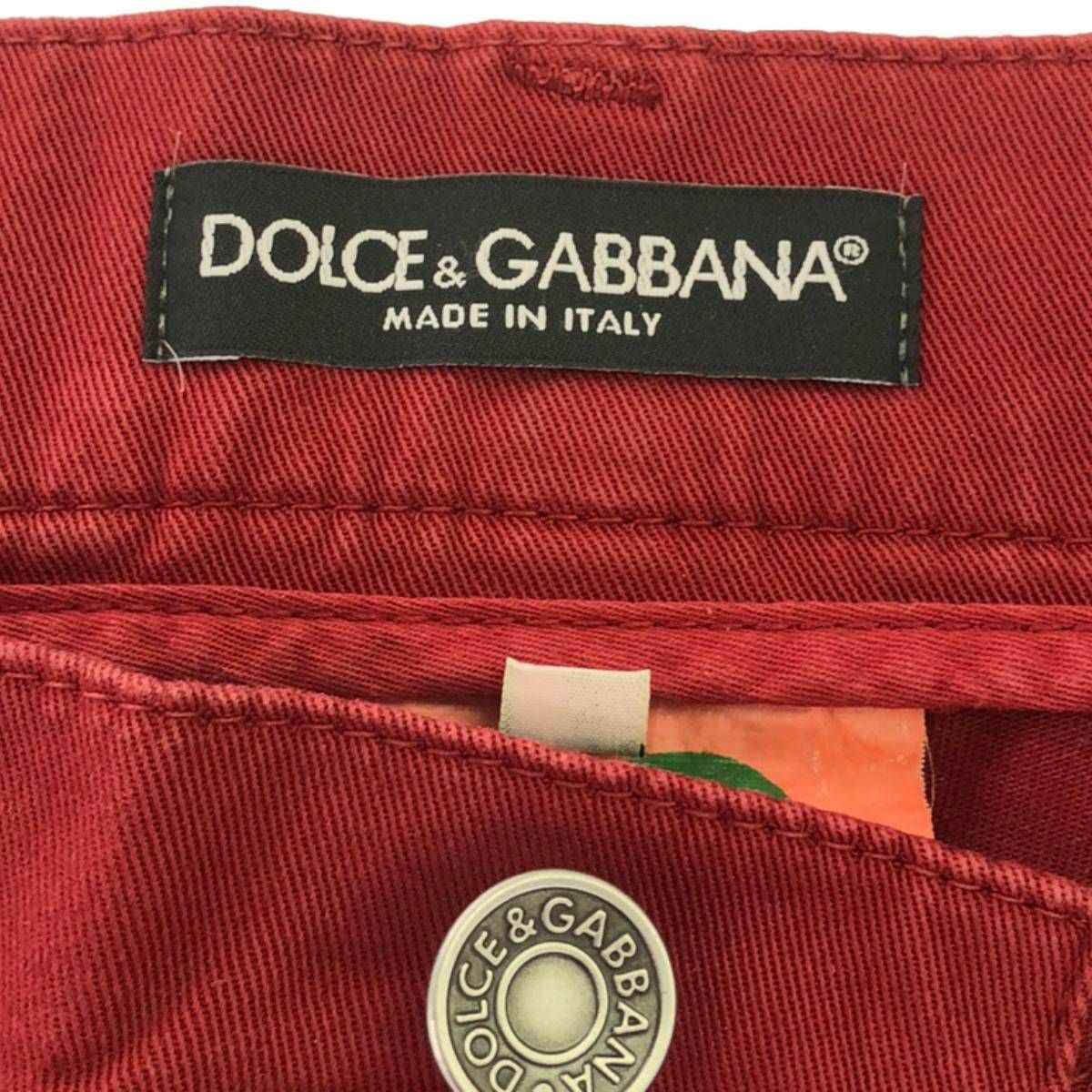 DOLCE&GABBANA ドルチェ＆ガッバーナ 14SS 16CLASSIC ストレッチパンツ G4F1CX/G8O57 レッド 44