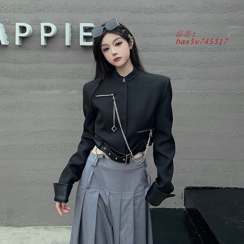 ショート丈ジャケット韓国ファッ hax5v745317