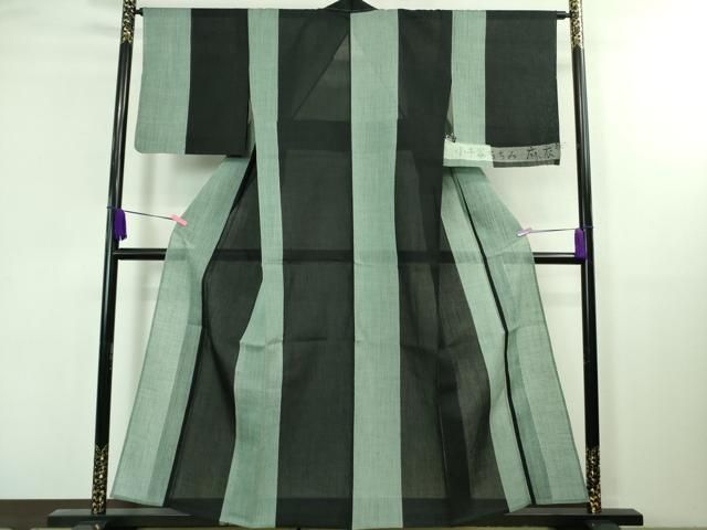 平和屋着物 上 夏物 本場小千谷ちぢみ 麻衣 間道 反端付き DZAA8368kh5