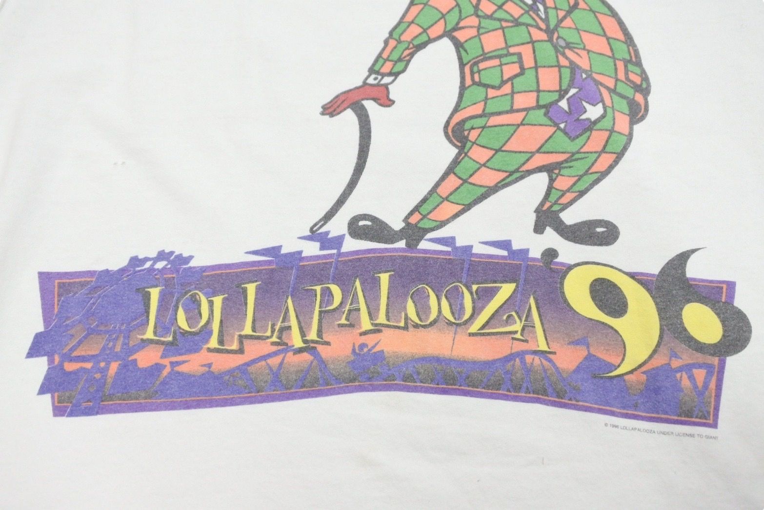 Lollapalooza 1996 Tシャツ　ロラパルーザ ☆ビンテージ lollapalooza 1996 山田蓮着ロラパルーザ Tシャツ