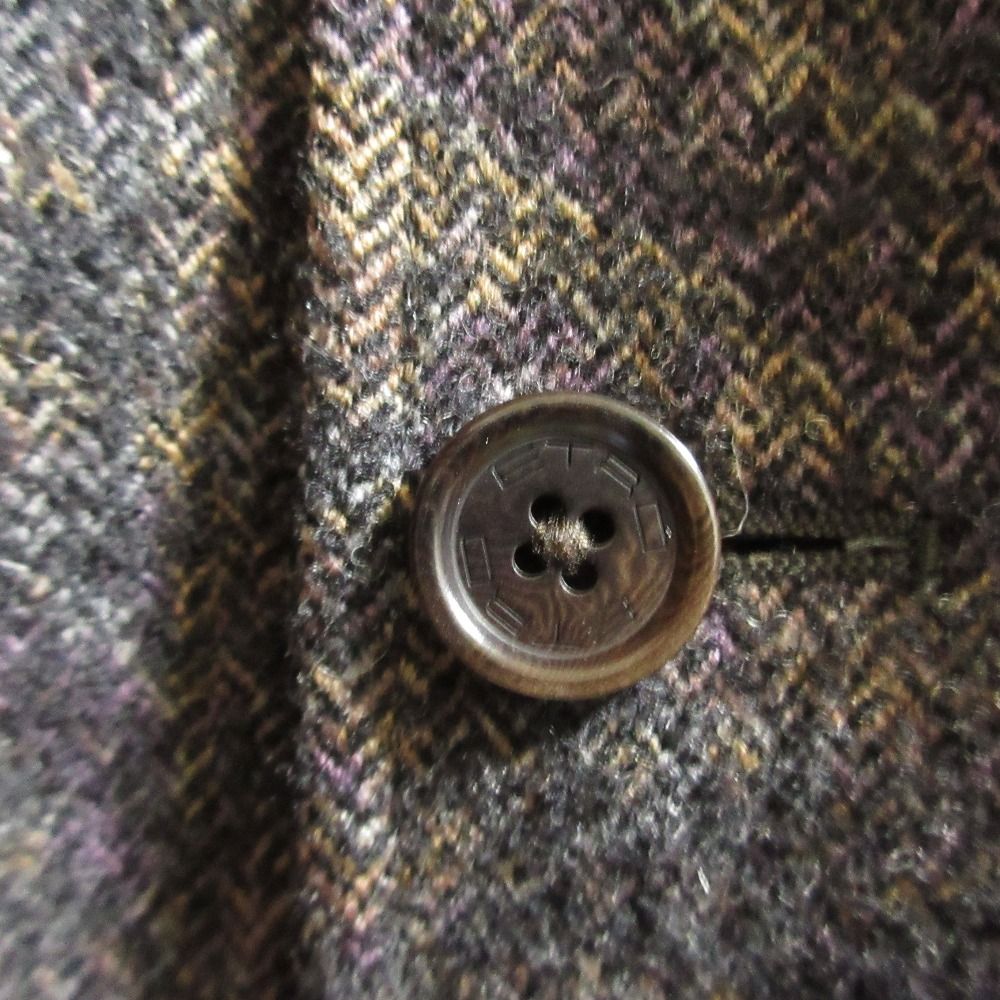 美品 ETRO エトロ ヘリンボーン ミックスニット テーラード