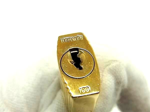 □美品□ HERMES エルメス カデナ 南京錠 パドロック 100 鍵 キー  