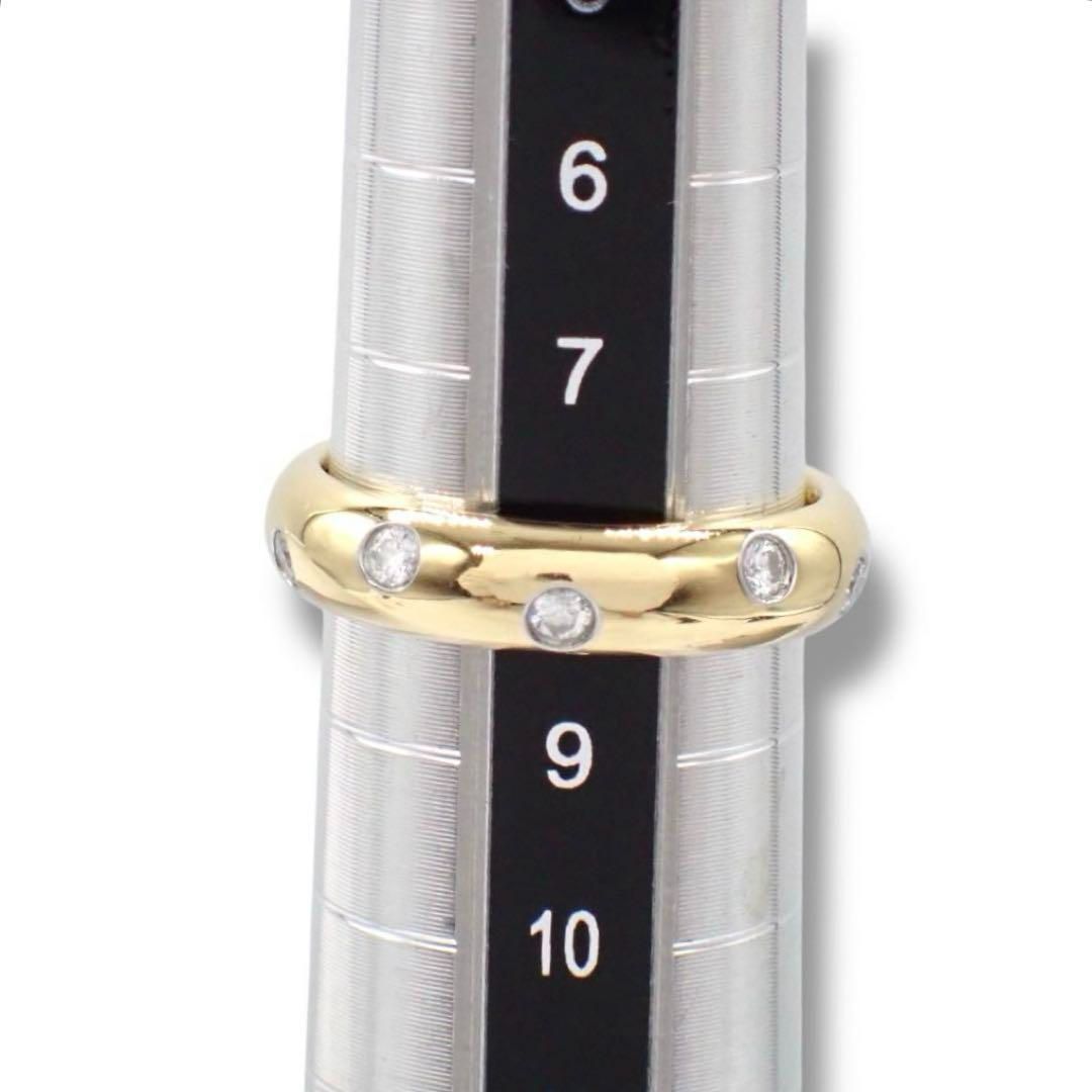 ティファニー 8号 ドッツ リング ダイヤ 750 Pt950 YG 3941 ティファニー 8号 ドッツ リング ダイヤ 750 Pt950 YG 3941