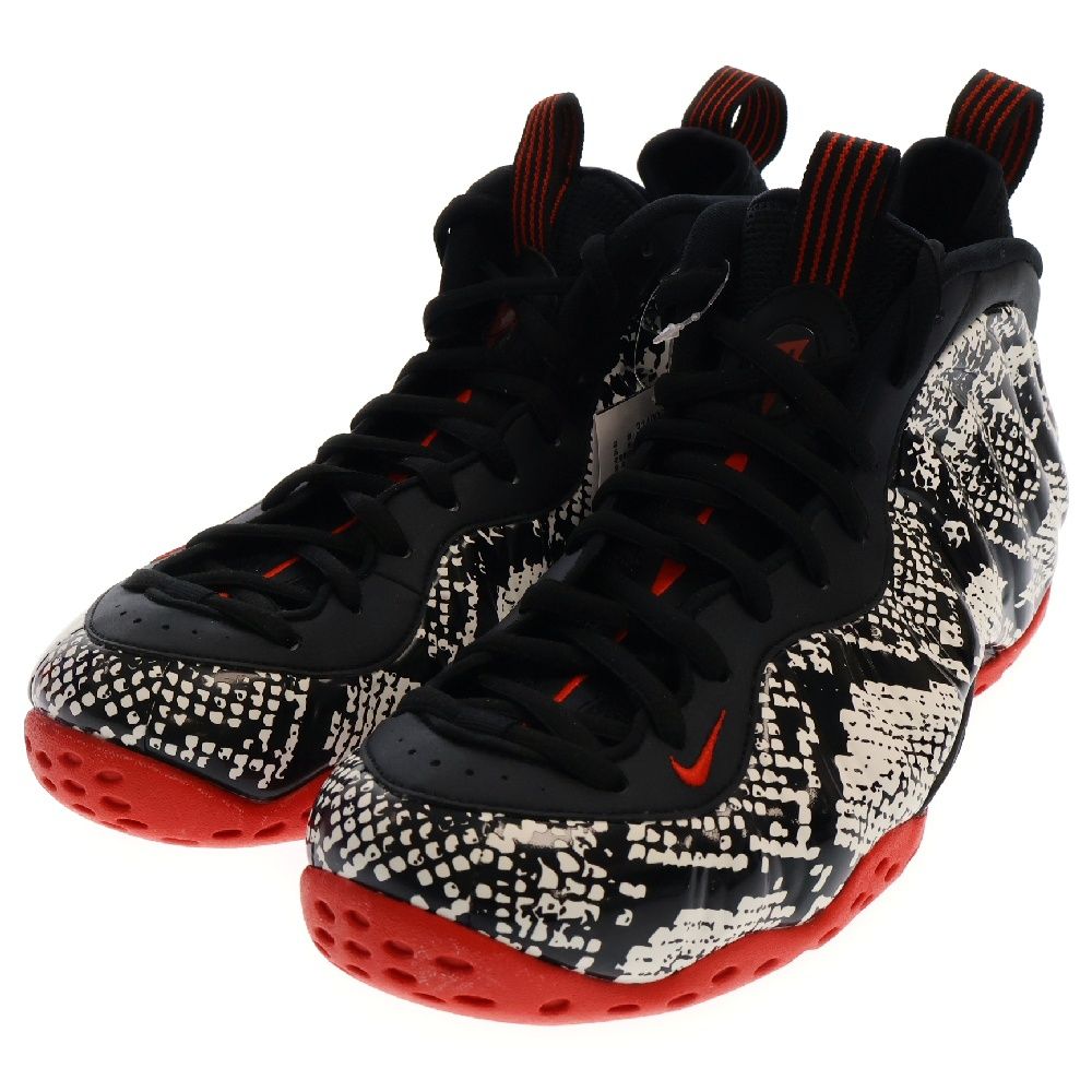 NIKE (ナイキ) AIR FOAMPOSITE ONE SNAKESKIN エアフォームポジットワン スネークスキン ミッドカットスニーカー  ブラック US10.5/28.5cm 314996-101 - メルカリ