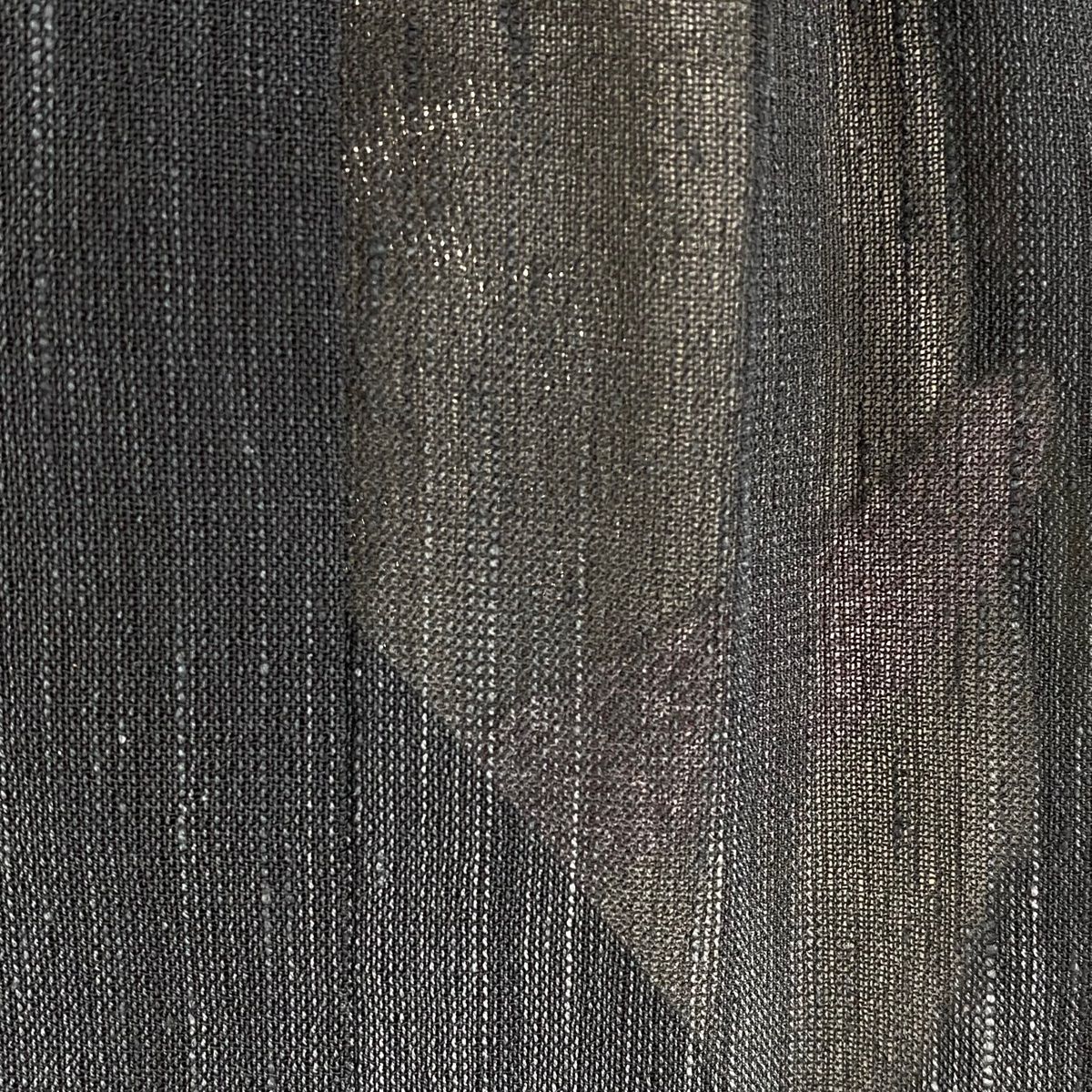 道中着 身丈99cm 裄丈68cm L 和装コート 着物衿 ぼかし柄 墨色 正絹  