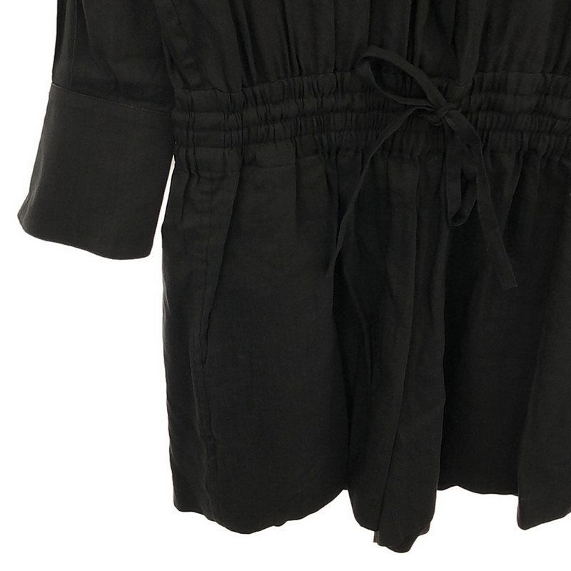 美品】chaosオールインワンショートパンツリネンブラック