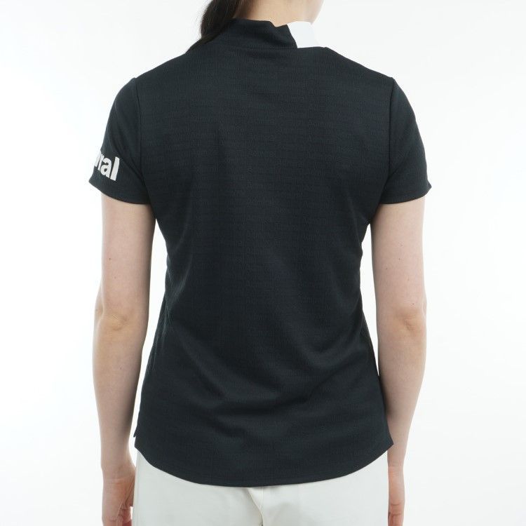 アドミラルゴルフ シャツ モックシャツ レディース 半袖 モックネック 吸水速乾 UVカット ゴルフウェア ブランド ロゴ 無地 春 夏 ADLA507 Admiral golf アドミラルゴルフ シャツ モックシャツ レディース 半袖 モックネック