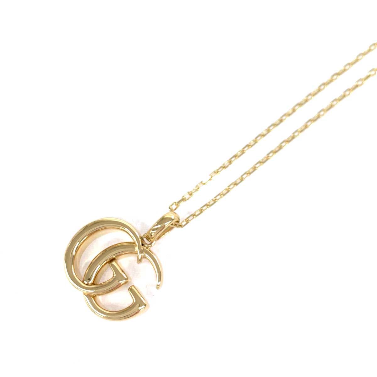 美品 GUCCI グッチ マーモット K18ネックレス ゴールドカラー GG