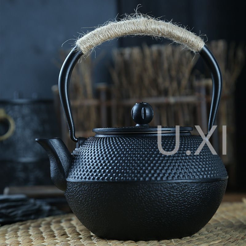 鋳鉄急須 古風鉄瓶 鉄分補給 水壷 煮茶壷 提梁壺 茶壺YEDA350