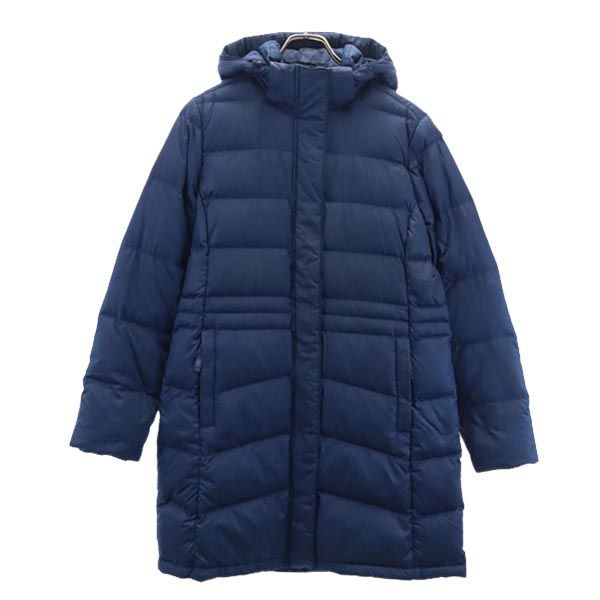 エルエルビーン ダウンコート M ネイビー L.L.Bean フード レディース 