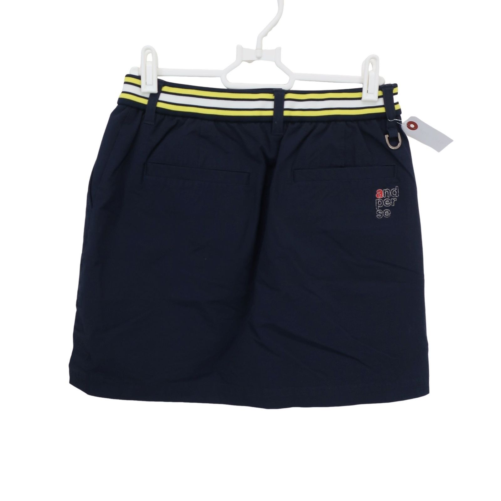 節約 【新品タグ付き!】アンパスィ｜レディース｜Ｓサイズ｜マルチウェイストレッチスカート｜オレンジ系｜古着ゴルフウェア ☆専用【新品 】and per se　アンパスィ　ゴルフスカート　 ゴルフウェア