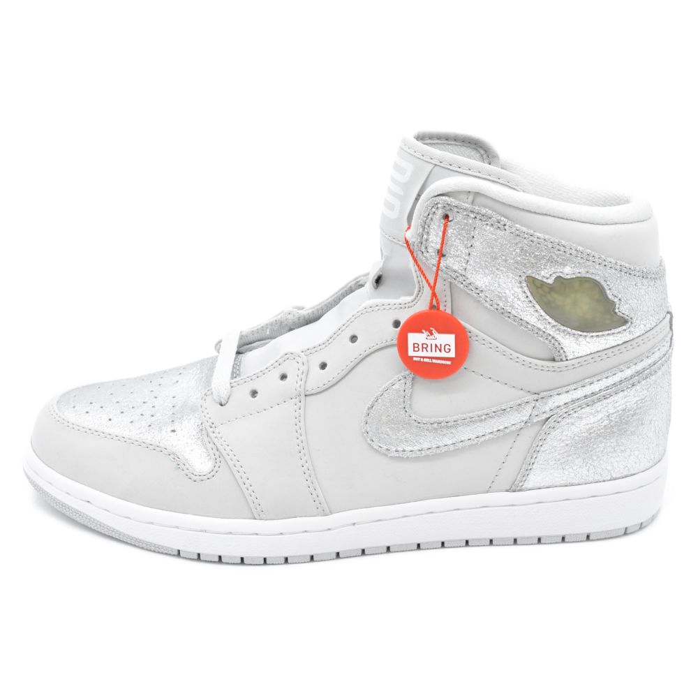 NIKE ナイキ AIR JORDAN 1 Retro Silver Anniversary エアジョーダンワンレトロ シルバーアンバーサリー ハイカットスニーカー US10.5 NIKE (ナイキ) AIR JORDAN 1 Retro Silver Anniversary エアジョーダン